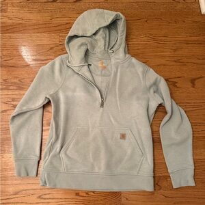 Carhartt Gray Half-Zip Hoodie
